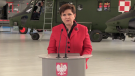 Premier Beata Szydło: chcemy, by sprzęt dla polskiej armii produkowany był w Polsce, przez polskich pracowników. To podstawa rozwoju nowoczesnego przemysłu
